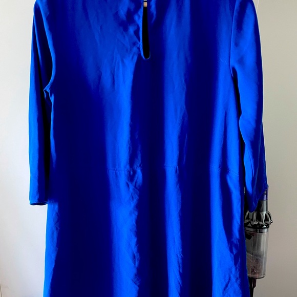 Cobalt Shift Dress with Pockets - Picture 2 of 3